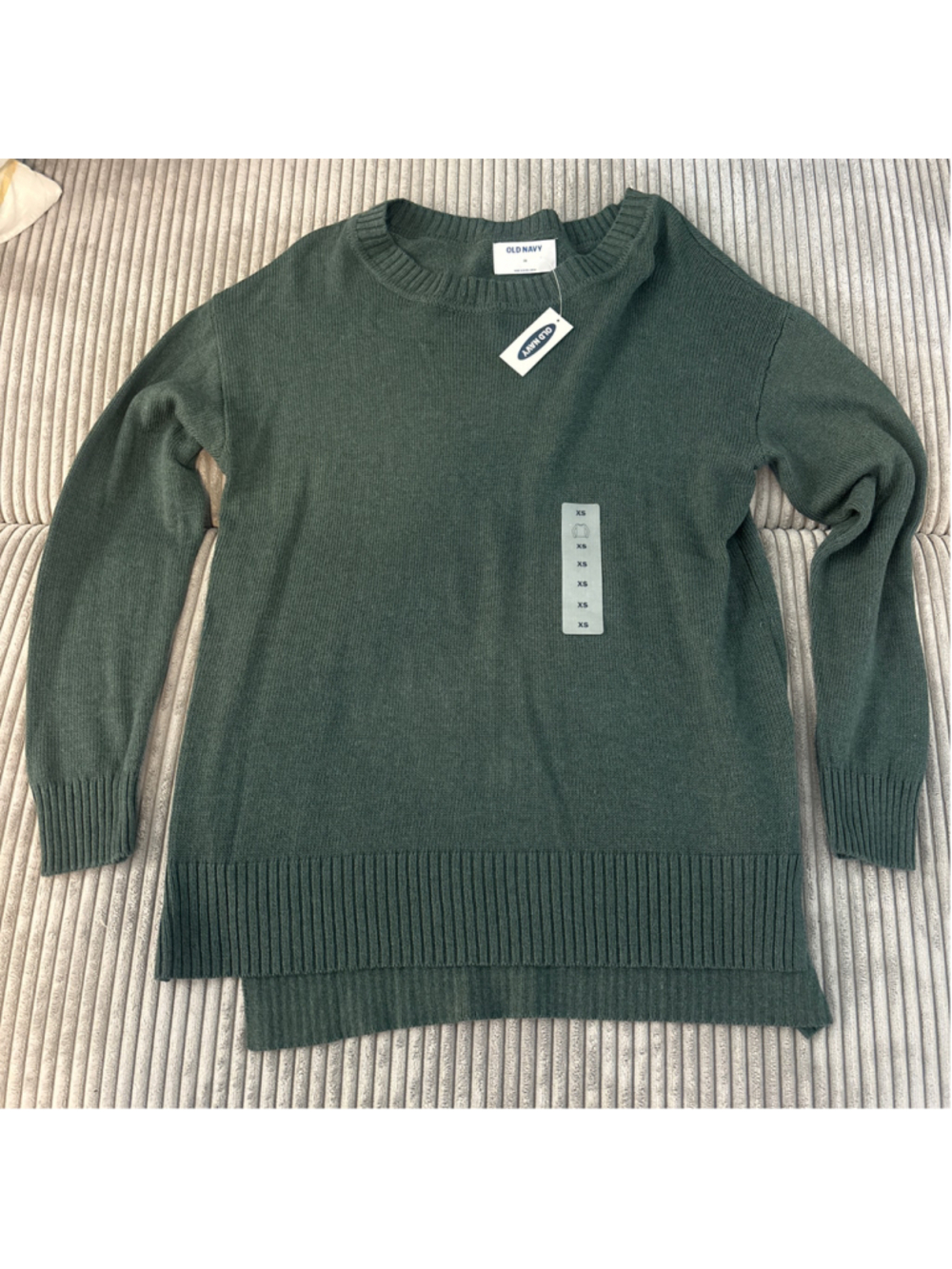 Women's Old Navy Green Crew Neck Sweater Size XS
